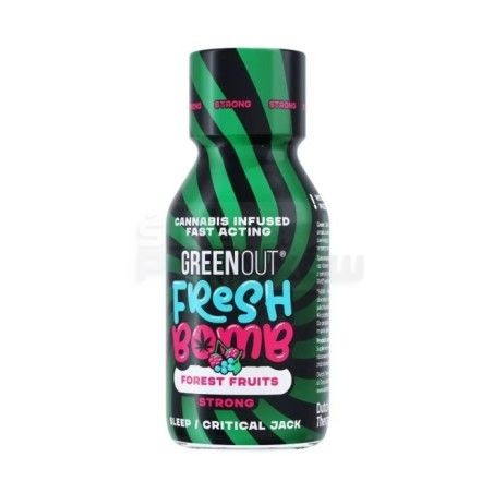 Shot Konopny GREEN OUT Fresh Bomb Forest - Strong -  -  - 69,00 zł - Green Out Fresh Bomb Forest Fruits, o smaku leśnych owoców,