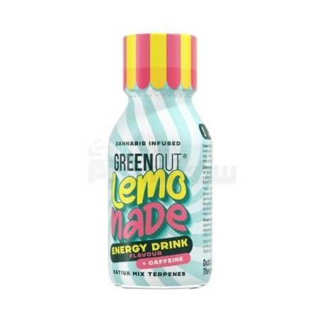 Shot konopny Green Out Lemonade Energy Drink + Caffeine -  -  - 59,00 zł - Green Out Lemonade, o smaku Energy Drink z dodatkiem 