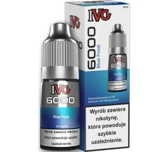 Liquid IVG 6000 10ml o mocy 20 mg soli nikotynowej w smaku Blue Frost - 22,90 zł - Polski (Polish)