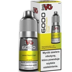 Liquid IVG Lemon Peach Crush 10ml o mocy 20 mg soli nikotynowej - 22,90 zł - Polski (Polish)