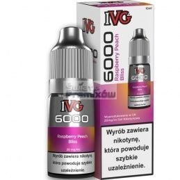 Liquid IVG 6000 10ml o mocy 20 mg soli nikotynowej w smaku Raspberry Peach Bliss - 22,90 zł - Polski (Polish)
