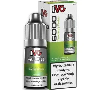 Liquid IVG 6000 10ml o mocy 20 mg soli nikotynowej w smaku Sourberry Fusion - 22,90 zł - Polski (Polish)
