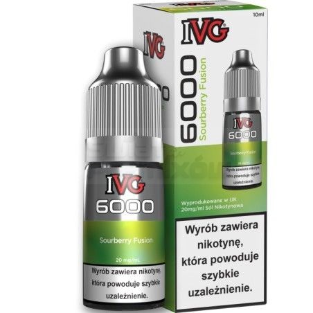 Liquid IVG 6000 10ml o mocy 20 mg soli nikotynowej w smaku Sourberry Fusion - 22,90 zł - Polski (Polish)