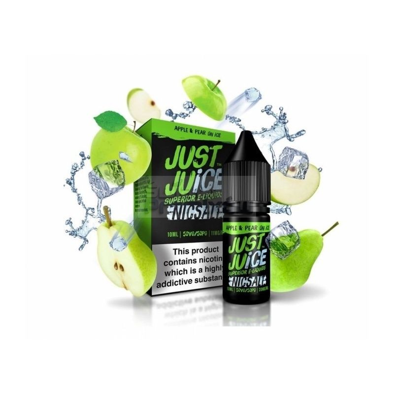 Liquid Just Juice 10ml o mocy 20 mg soli nikotynowej w smaku Apple & Pear on Ice - 23,99 zł - Polski (Polish) Liquid Just Juice 10ml o mocy 20 mg soli nikotynowej w smaku Apple & Pear on Ice - 23,99 zł - Polski (Polish)