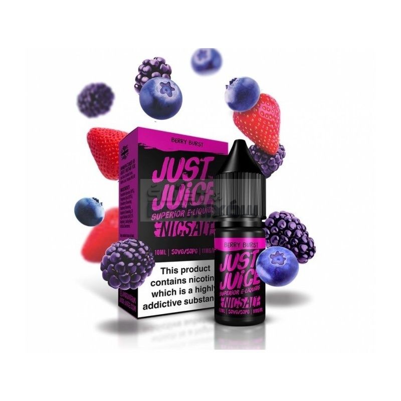 Liquid Just Juice 10ml o mocy 20 mg soli nikotynowej w smaku Berry Burst - 23,99 zł - Polski (Polish) Liquid Just Juice 10ml o mocy 20 mg soli nikotynowej w smaku Berry Burst - 23,99 zł - Polski (Polish)
