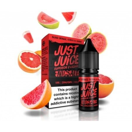 Liquid Just Juice 10ml o mocy 20 mg soli nikotynowej w smaku Blood Orange Guava - 23,99 zł - Polski (Polish)