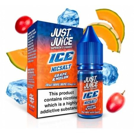 Liquid Just Juice Ice 10ml o mocy 20 mg soli nikotynowej w smaku Grape Melon - 23,99 zł - Polski (Polish)