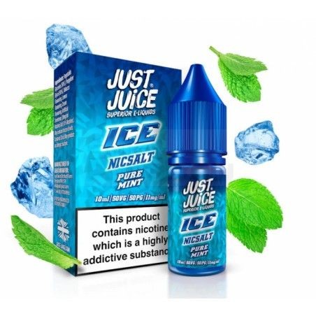Liquid Just Juice Ice 10ml o mocy 20 mg soli nikotynowej w smaku Pure Mint - 23,99 zł - Polski (Polish)