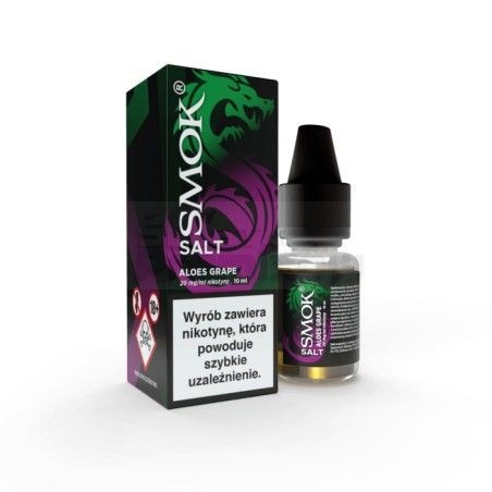 Liquid Smok Salt 10ml o mocy 20 mg soli nikotynowej w smaku Aloe Grape - 23,99 zł - Polski (Polish)
