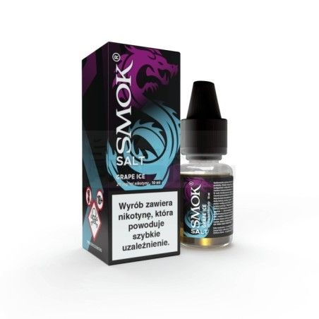 Liquid Smok Salt 10ml o mocy 20 mg soli nikotynowej w smaku Grape Ice - 23,99 zł - Polski (Polish)