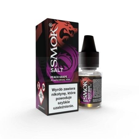 Liquid Smok Salt 10ml o mocy 20 mg soli nikotynowej w smaku Peach Grape - 23,99 zł - Polski (Polish)