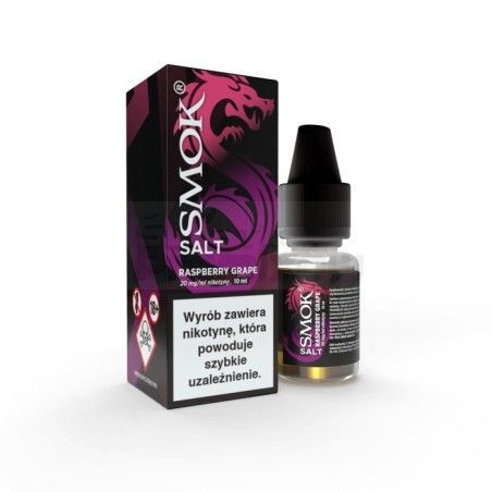 Liquid Smok Salt 10ml o mocy 20 mg soli nikotynowej w smaku Raspberry Grape - 23,99 zł - Polski (Polish)