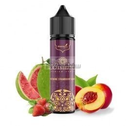 grafika Longfill OMERTA 10/60ML - Bisha Nectarine Strawberry Guava - Odkryj owocową rozkosz!
