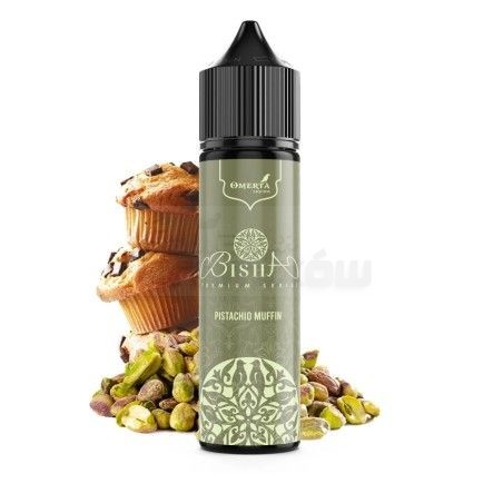 grafika Longfill OMERTA 10/60ML - BISHA PISTACHIO MUFFIN - Odkryj smak!