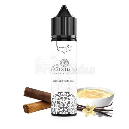 grafika Longfill OMERTA 10/60ML - BISHA VANILLA CUSTARD CIGAR - Odkryj wyjątkowy smak!