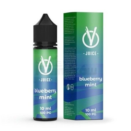 Longfill VBar VJuice 10ml w 60ml butelce o smaku Blueberry Mint - 39,99 zł - Polski (Polish)