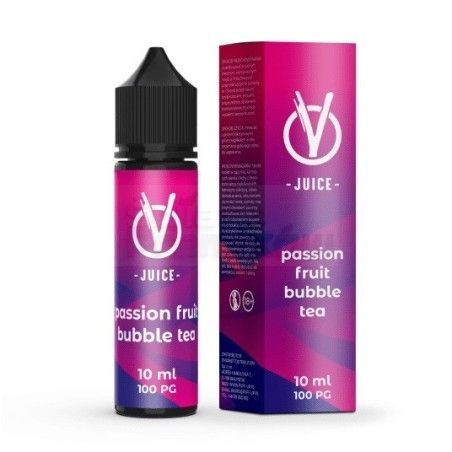 Longfill VBar VJuice 10ml w 60ml butelce o smaku Passion Fruit Bubble Tea - 39,99 zł - Polski (Polish)