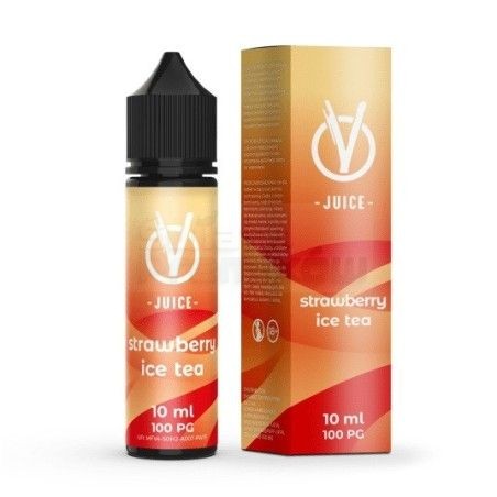Longfill VBar VJuice 10ml w 60ml butelce o smaku Strawberry Ice Tea - 39,99 zł - Polski (Polish)