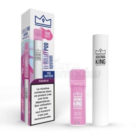 Aroma King El Bullet - Bateria + Wkład Peach Mix Ice - 39,99 zł - Polski (Polish)