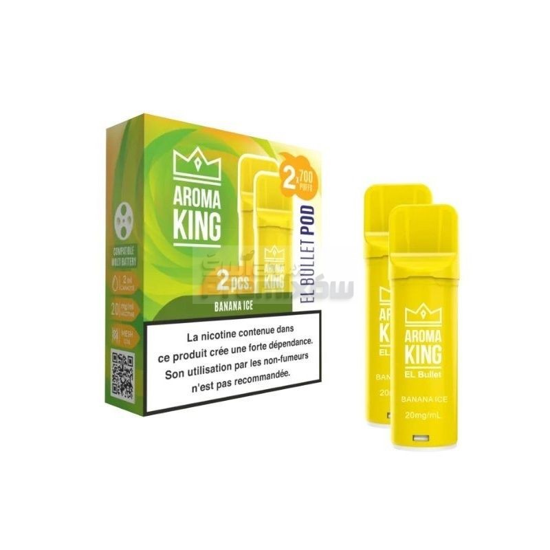 Wkład Aroma King EL Bullet - 2x Banana Ice - 27,12 zł - Polski (Polish) Wkład Aroma King EL Bullet - 2x Banana Ice - 27,12 zł - Polski (Polish)