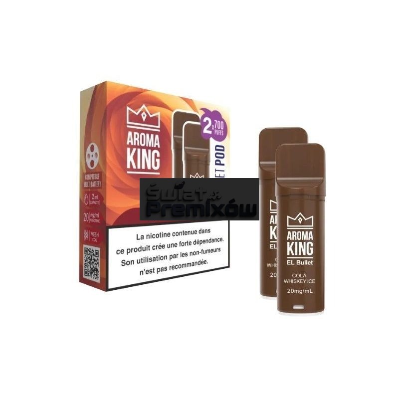 Wkład Aroma King EL Bullet - 2x Cola Whiskey Ice - 27,12 zł - Polski (Polish) Wkład Aroma King EL Bullet - 2x Cola Whiskey Ice - 27,12 zł - Polski (Polish)