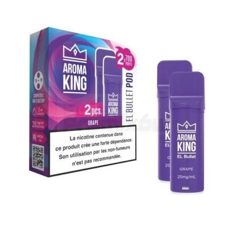 Wkład Aroma King EL Bullet - 2x Grape - 27,12 zł - Polski (Polish)