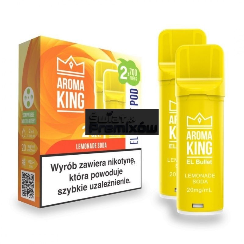 Wkład Aroma King EL Bullet - 2x Lemonade Soda - 27,12 zł - Polski (Polish) Wkład Aroma King EL Bullet - 2x Lemonade Soda - 27,12 zł - Polski (Polish)