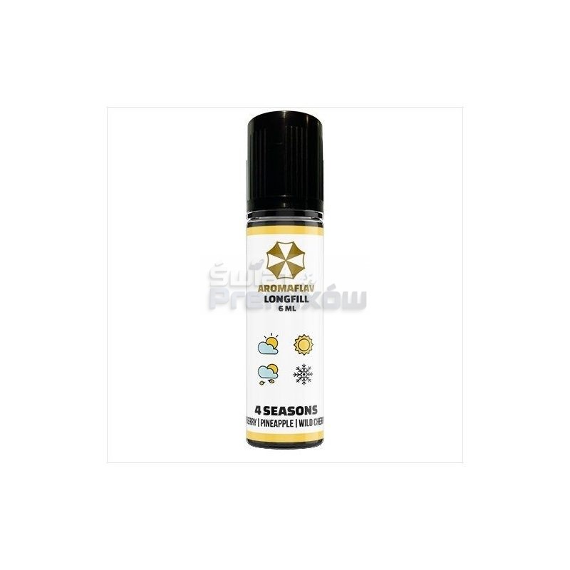Longfill Aroma 6/60ml - 4 Seasons - - - 19,99 zł - Kompozycja łączy soczystą truskawkę, słodką czereśnię, chrupiące jabłko ora Longfill Aroma 6/60ml - 4 Seasons - - - 19,99 zł - Kompozycja łączy soczystą truskawkę, słodką czereśnię, chrupiące jabłko ora