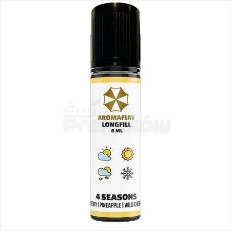 Longfill Aroma 6/60ml - 4 Seasons -  -  - 19,99 zł - Kompozycja łączy soczystą truskawkę, słodką czereśnię, chrupiące jabłko ora