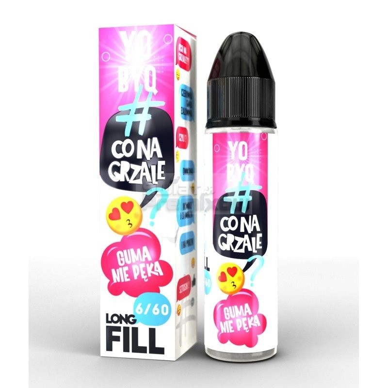 grafika Longfill Co Na Grzale 6/60ml - GUMA NIE PĘKA - Odkryj smak! grafika Longfill Co Na Grzale 6/60ml - GUMA NIE PĘKA - Odkryj smak!