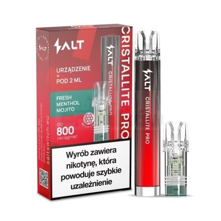 Cristallite Pro - Red Battery + Wkład Fresh Menthol Mojito 20mg - 27,99 zł - Polski (Polish)