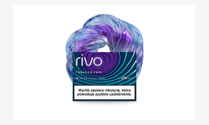 rivo Polar Violet Twist — mroźna mięta z kapsułą jagoda-winogrono, linia Polar