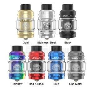 Geekvape Zeus Sub Ohm Tank — kolory bubble glass zawartość