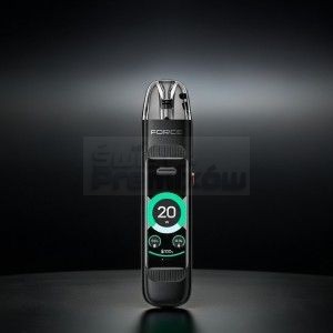 LINVO VBar Force X Fiber Black — czarny pod-system open-system z dotykowym OLED, bateria 1000mAh