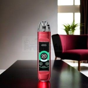 LINVO VBar Force X Ruby Red — czerwony pod-system open-system z dotykowym ekranem OLED, bateria 1000mAh